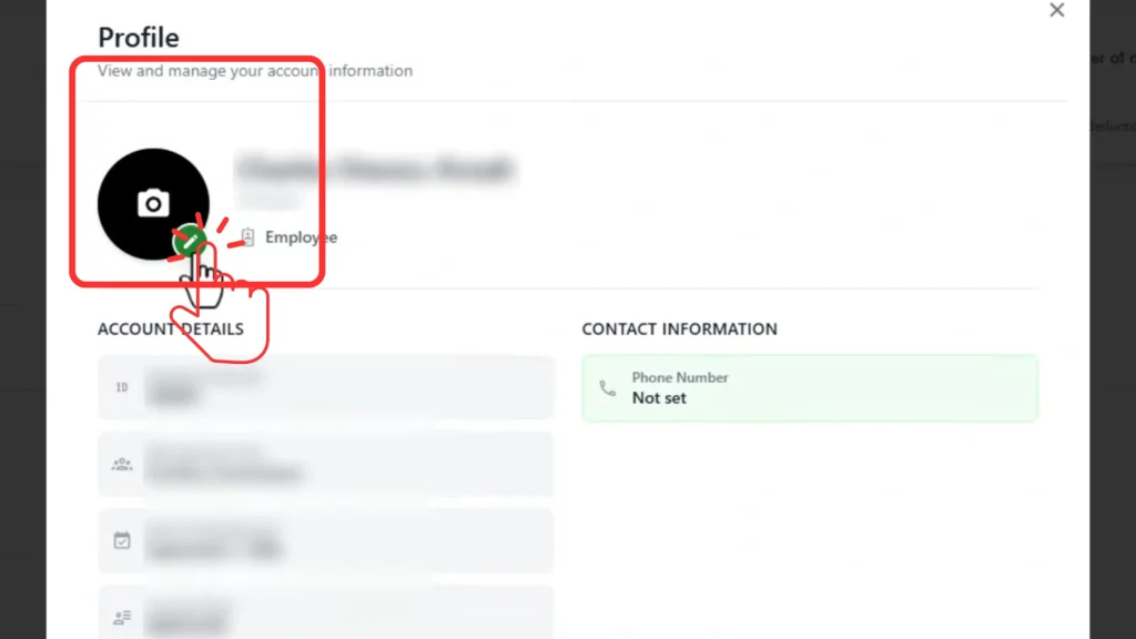 Pencil icon used to edit profile photo on the profile page