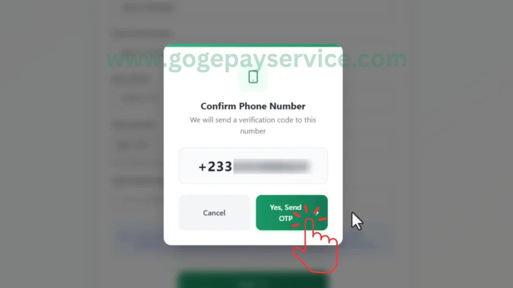 Confirm your mobile number